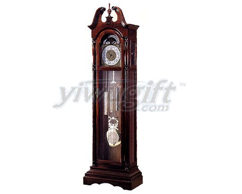 Linden wood grandfather  clock