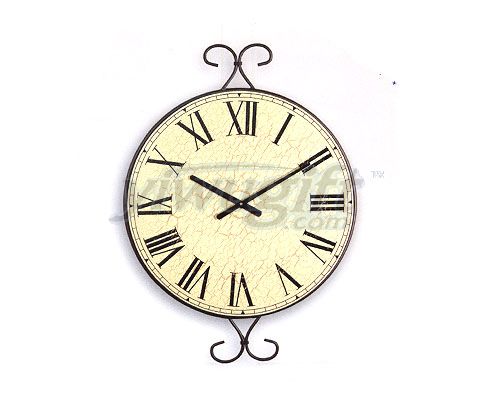 metal craft clock, picture