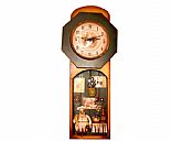 wood  craft clock, Picture