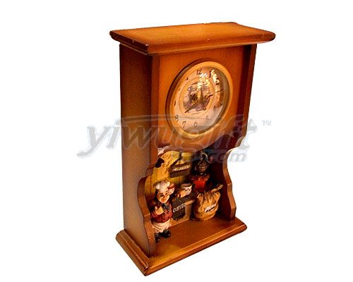 wood  craft clock, picture