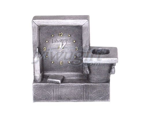 desk clock, picture