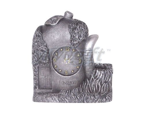 desk clock, picture