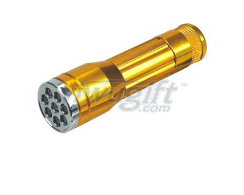 Aluminum alloy flashlight, picture
