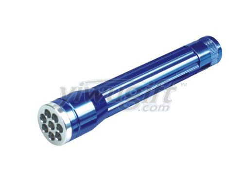 Aluminum alloy flashlight, picture