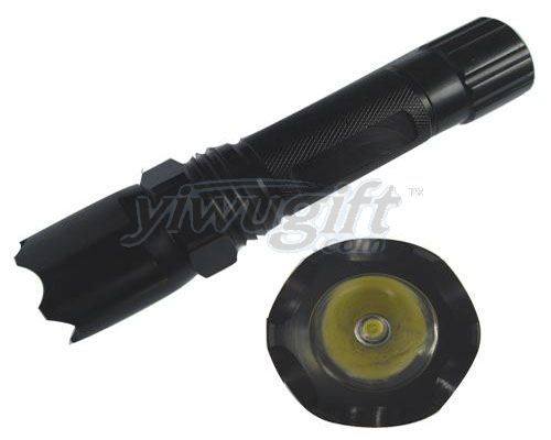 Aluminum alloy flashlight, picture