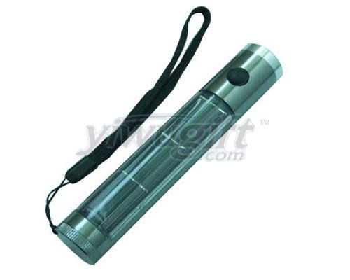 Solar energy flashlight, picture