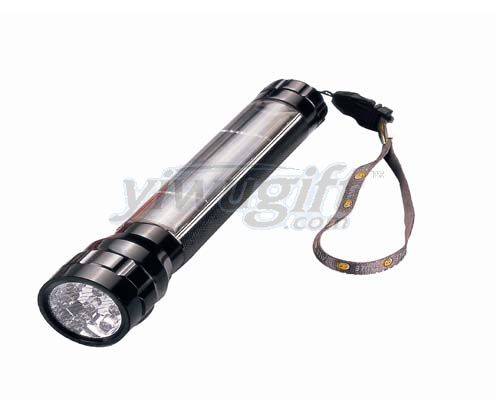 Solar energy flashlight, picture