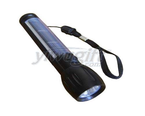 Solar energy flashlight, picture