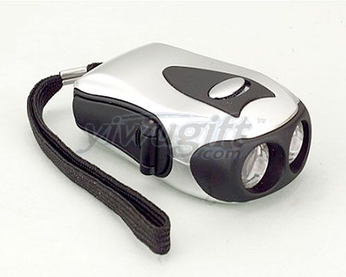 Hand operated flashlight, picture