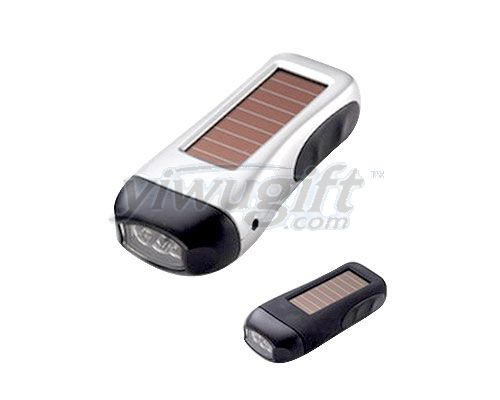 Solar energy flashlight, picture