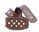 Plate buckle belt