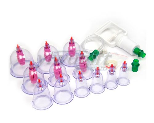 Vacuum cupping devices, picture
