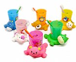 animal plastic cup set