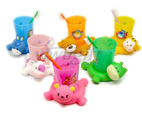 animal plastic cup set