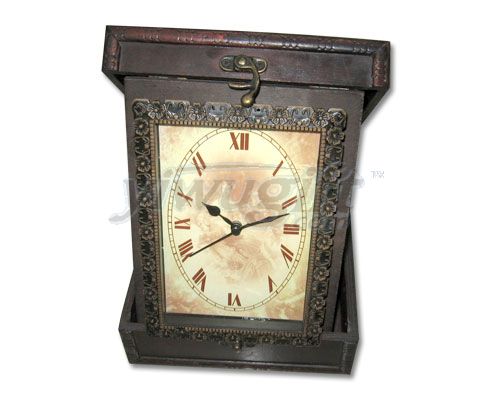 Wooden clock, picture