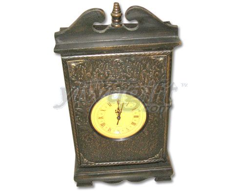 Wooden clock, picture