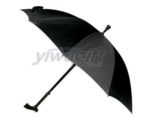 Walking stick umbrella, picture