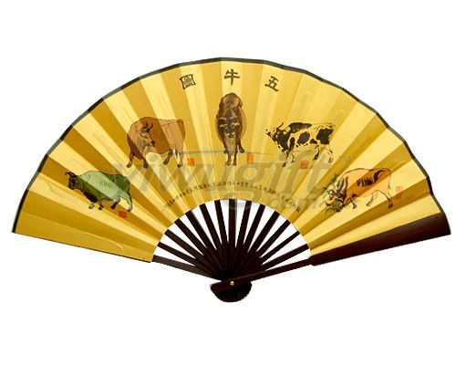 Advertisement fan, picture