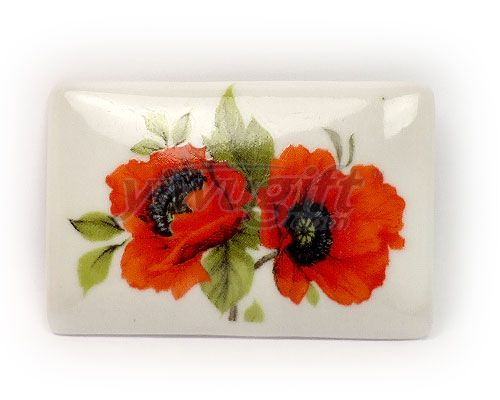 Ceramic fridge magnet, picture