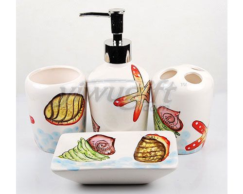 Ceramic Sanitary Ware family of four, picture