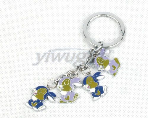 Metallic paint keychain, picture