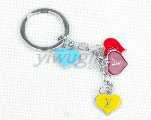 Metallic paint keychain