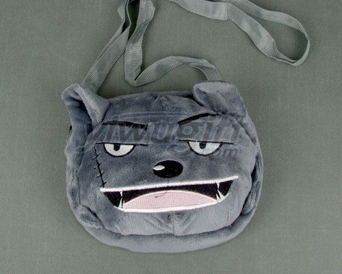 Wolf plush satchel