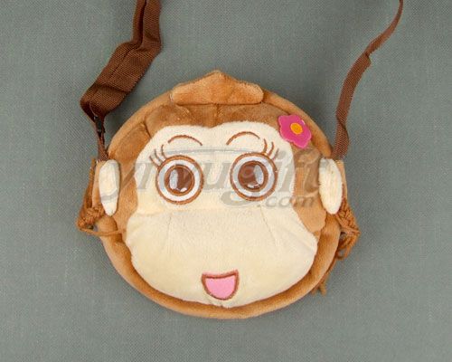 Yau giggle Monkey plush satchel (female)