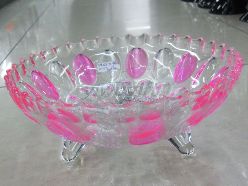 Glass fruit plate