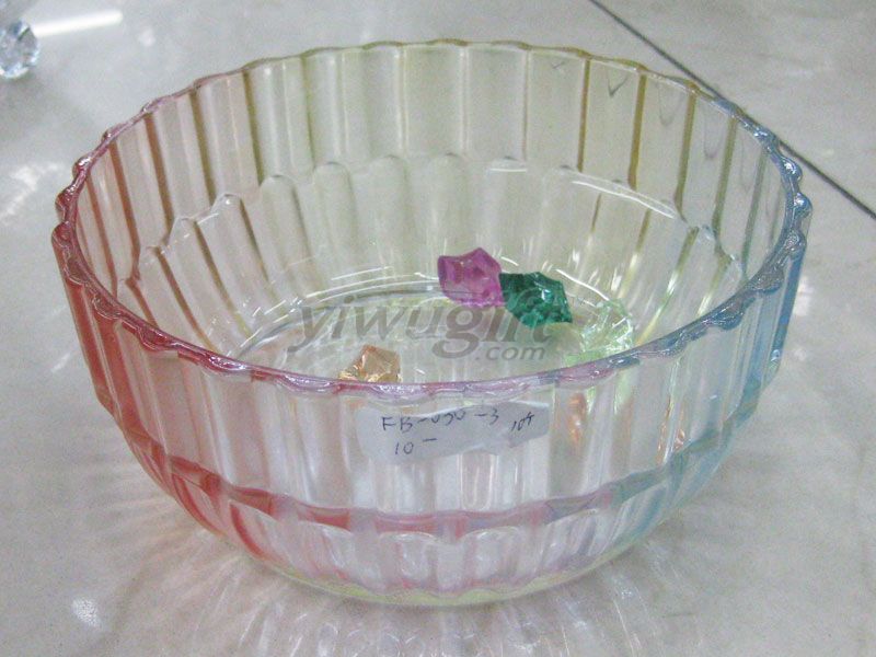 Glass fruit plate, picture