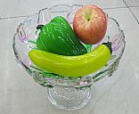 Glass fruit plate