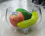 Glass fruit plate