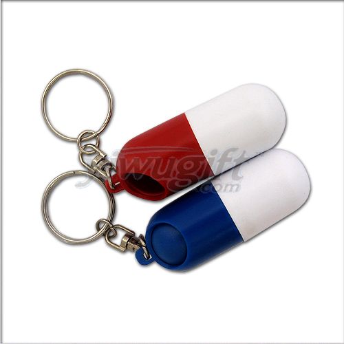 Pill shape keychains PCS, picture